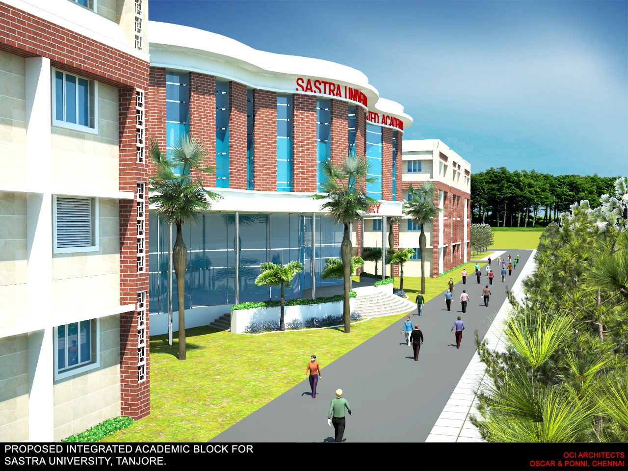 Construction of Academic Buildings for Sastra University Uniqcore
